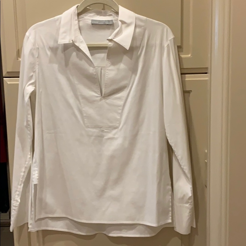 Cotton/nylon blouse
